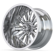 GTW Viper 15in Golf Cart Wheel Chrome view 3 - Fits Club Car EZGO Yamaha