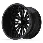 GTW Viper 15in Golf Cart Wheel Gloss Black view 3 - Fits Club Car EZGO Yamaha