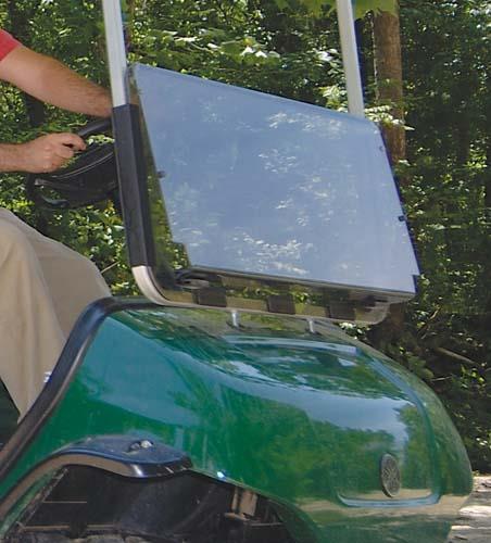 Golf Cart Fold-Down Windshield Clear Yamaha Drive