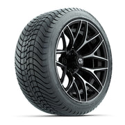 GTW® Monaco Black/Machined 16" Wheels with 225/40-R16 Mamba Street Tires - Full Set