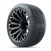GTW® Phantom Black/Machined 16" Wheels with 225/40-R16 Mamba Street Tires - Full Set