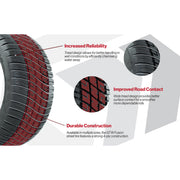 Golf Cart 12in Alloy Wheel and AT Tire Set of 4 view 8 - Fits Club Car EZGO Yamaha