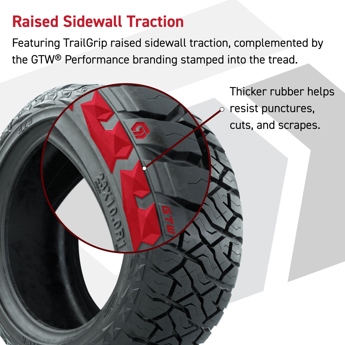 GTW Reaper Chrome 15" Wheels with 23X10-R15 Maverick Steel Belted Radial A/T Tires - Full Set
