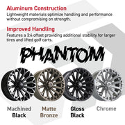 GTW® Phantom Chrome 16" Wheels with 225/40-R16 Mamba Street Tires - Full Set