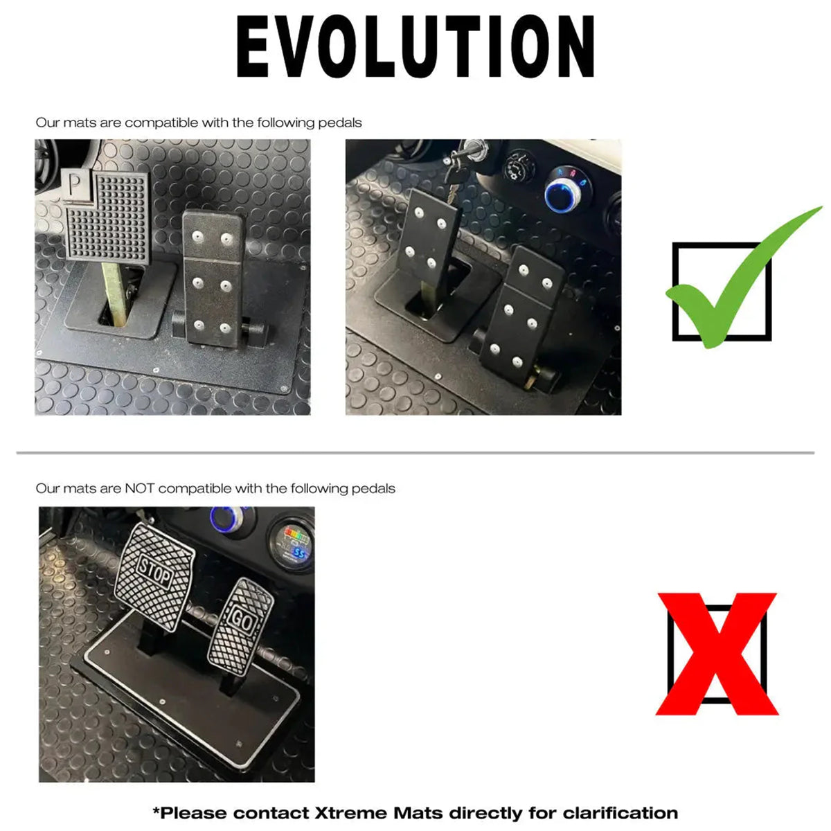 Xtreme Floor Mats for Evolution Classic / Plus - Black/Sky Blue