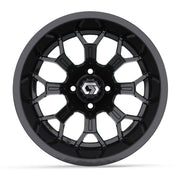 GTW Assault 15in Golf Cart Wheel Gloss Black view 2