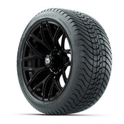 GTW® Monaco Gloss Black 16" Wheels with 225/40-R16 Mamba Street Tires - Full Set