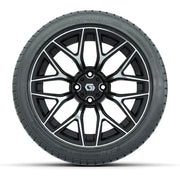GTW® Monaco Black/Machined 16" Wheels with 225/40-R16 Mamba Street Tires - Full Set