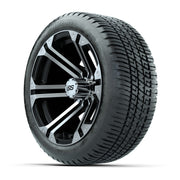 Golf Cart 12in Alloy Wheel and AT Tire Set of 4 Style B view 3 - Fits Club Car EZGO Yamaha