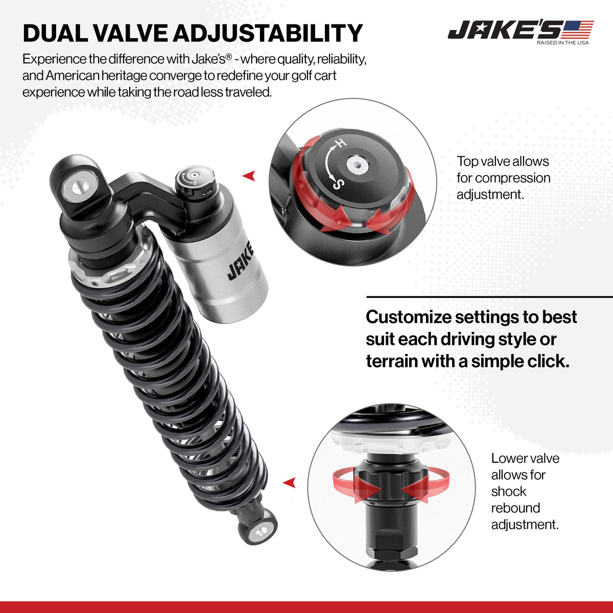 Jake's Long Travel Lift Kit for EZGO TXT Electric 2013.5-Up