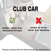 Xtreme Floor Mats for Club Car Onward / Tempo 2026-Current - Black/Blue