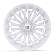 GTW 16x7 Blur Golf Cart Wheel Gloss White view 2 - Fits Club Car EZGO Yamaha