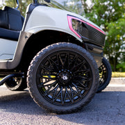 GTW 16x7 Blur Golf Cart Wheel Gloss Black view 7 - Fits Club Car EZGO Yamaha